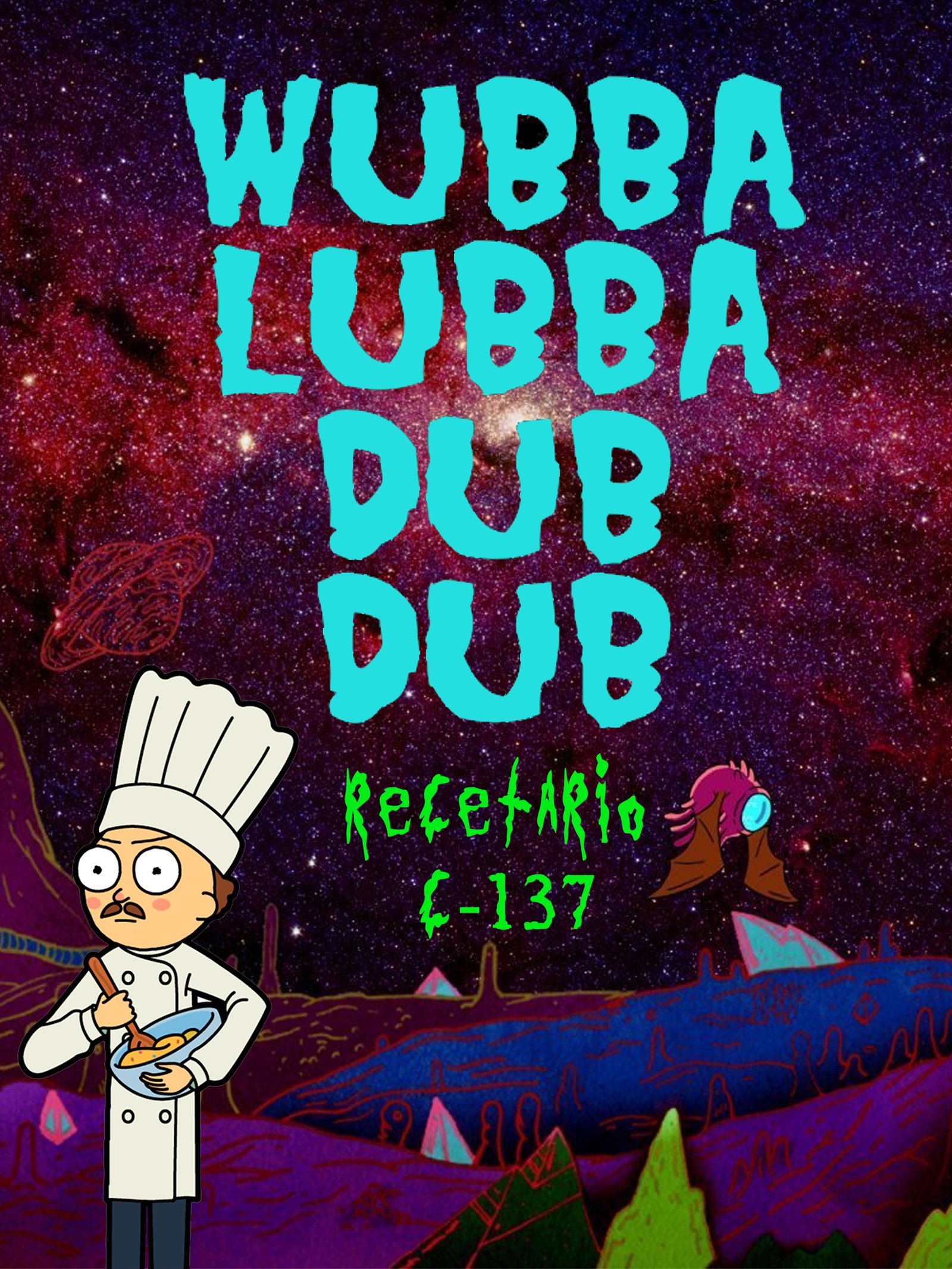 Rick and Morty cookbook cover
